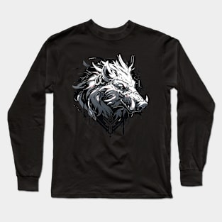 Mecha Tier Tiger Wolf Fuchs Cyborg Wildschwein Long Sleeve T-Shirt